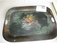 Tray-Hand Painted-Vintage