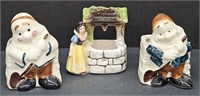 (AC) Lot Of Snow White And Dwarfs Planters. 5"
