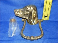 Brass Dog Door Knocker