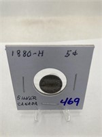 1880’ H Canada 5 Cent Silver
