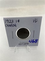 1923 Canada Cent VG Key Date