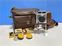 Vintage Super Baldina Camera In Case