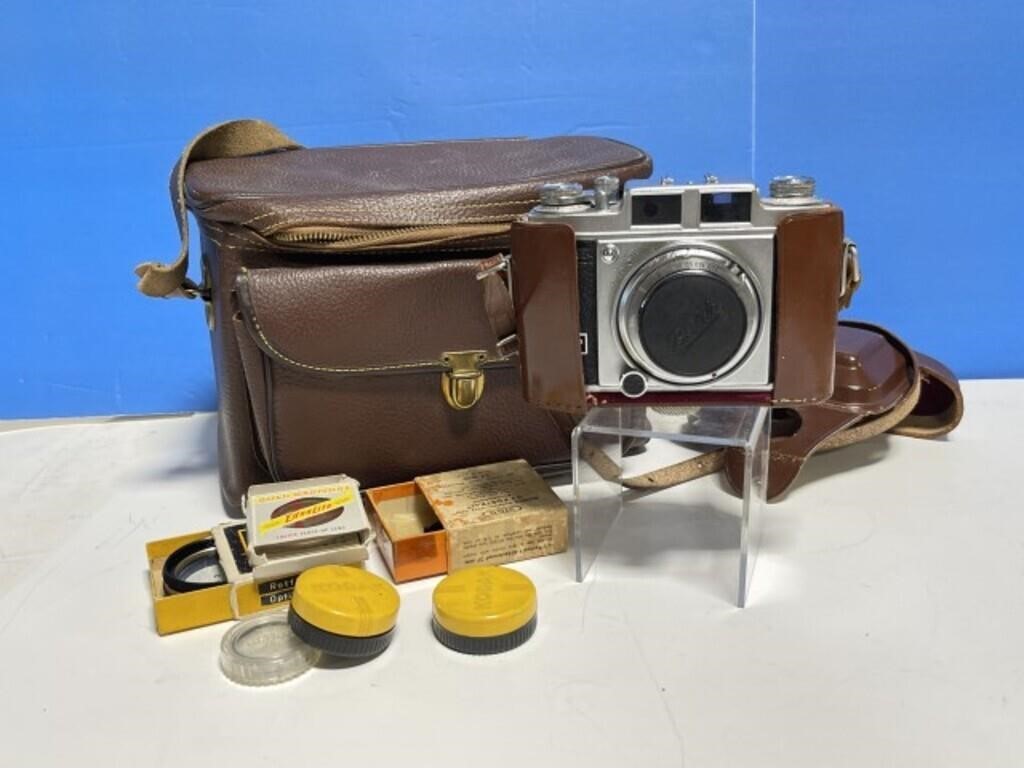 Vintage Super Baldina Camera In Case