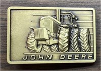 1982 John Deere Buckle: 50 Series Tractor, gold