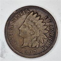 1907 XF Plus Full Liberty Indian Head Cent