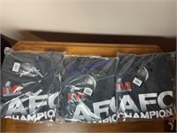 3- 2X-Large Bengals AFC 2021 Champions Shirts