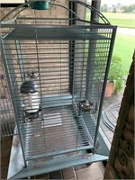 Very Large Bluish-gray Bird Cage & Pet Carrier