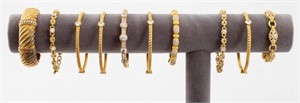 Judith Ripka Sterling Silver Bracelets, 10
