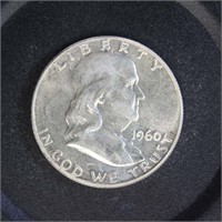 US Coins 1960 Silver Franklin Half Dollar