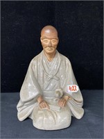 Japanese seated Samurai figurine