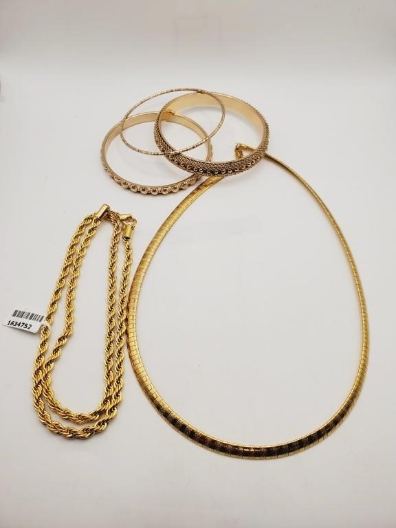 (LB) Goldtone Necklaces and Bracelets