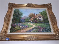 VIOLET SCHWENIG SIGNED ORIGINAL OIL PAINTING