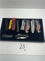 LOT OF 10 POCKET KNIVES