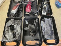 Conair and 2 Wahl electric clippers with cases
