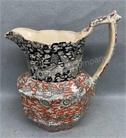 Excellent 9in 1845 Mason’s Bandana Pattern Pitcher