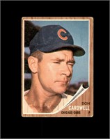 1962 Topps #495 Don Cardwell VG to VG-EX+