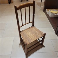 Antique child's wicker chair