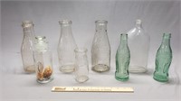 Lot of Old Milk Bottles & More