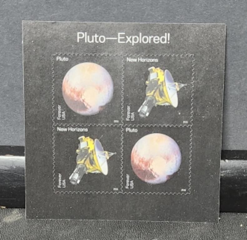 U.S. Pluto-Explored Forever stamps