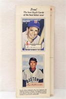 1988 #1-2 UNCUT BASEBALL CARD MAGAZINE SHEET