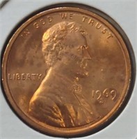 Uncirculated 1969 s. Lincoln penny