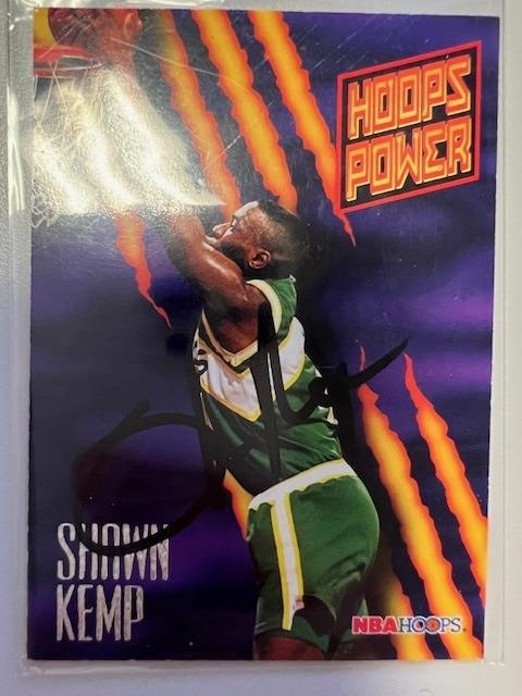 Celtics Shawn Kemp Signed Card with COA