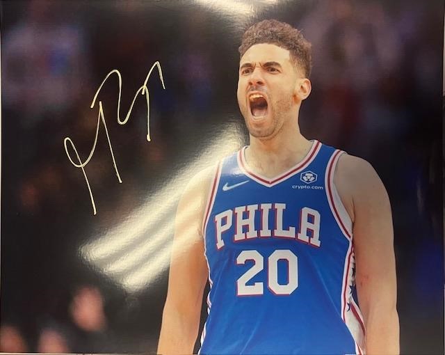 76ers Georges Niang Signed 8x10 with COA