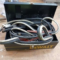 Jumper Cables in Metal Dewalt Box