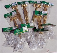 11 New Decoration Ornaments Gold Bows Angels