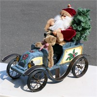Costco Decorative Santa in Car Old World Boxed