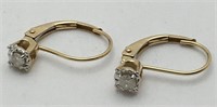 14k Gold & Diamond Earrings