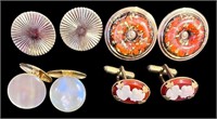 Four Sets of Ladies' Cufflinks