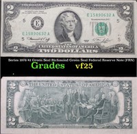 Series 1976 $2 Green Seal Richmond Green Seal Fede