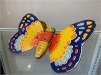 Vintage Chein USA Tin Pull Toy Butterfly