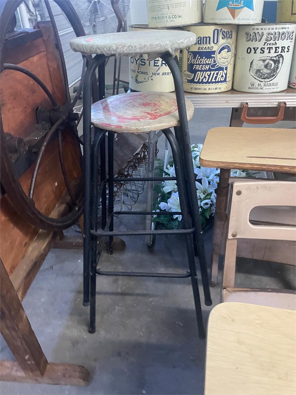 2 Vintage Stools