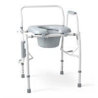 Medline Drop Arm Commode Chair  350 lb