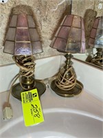 Pair of table lamps 11 in tall