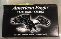 20 ROUNDS AMERICAN EAGLE 5.56 55 GR FMJ