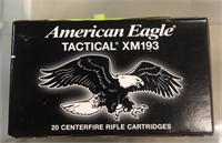 20 ROUNDS AMERICAN EAGLE 5.56 55 GR FMJ