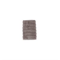 (4) Turkish Luxury Ribbed Washcloth in Taupe