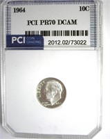 1964 Dime PR70 DCAM LISTS $5250