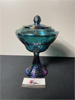 Indiana Carnival Glass Compote Candy Dish