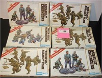 6 Military Soldier Model Kits, by ESCI