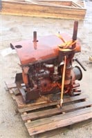 Case Tractor Engine, Out of Combine, For Parts