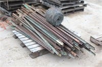 Approx (100) T-Style Fence Posts, With Roll of