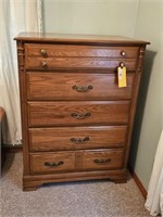 SUMTER CABINET CO. 5 DRAWER DRESSER