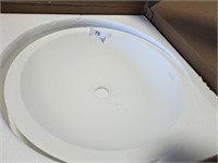 Karran White Solid Acrylic Vessel Sink