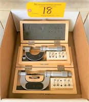 (2) VIS THREAD MICROMETERS (*See Photo) w/ 0-1" &