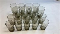 Large Collection of Crinkle glass cups