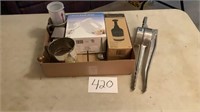 Juice, hand mixer, pampered chef food chopper,